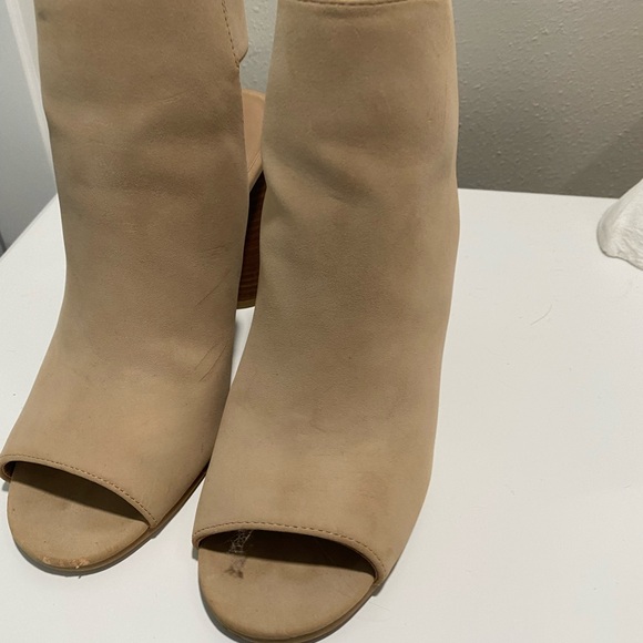 Call It Spring Beige Heeled Boots - Picture 3 of 6